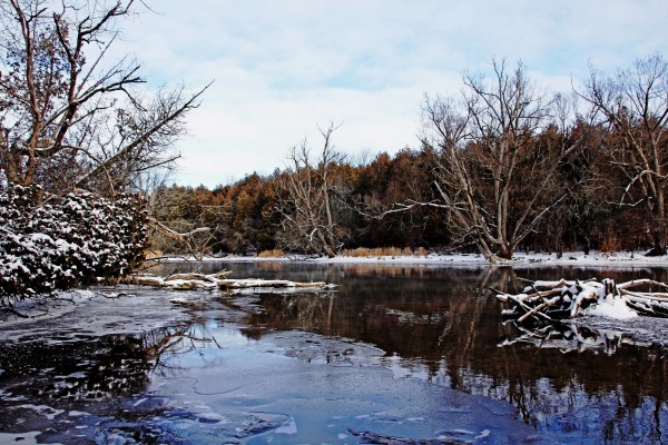 Late Autumn On The River by Deb Oppermann